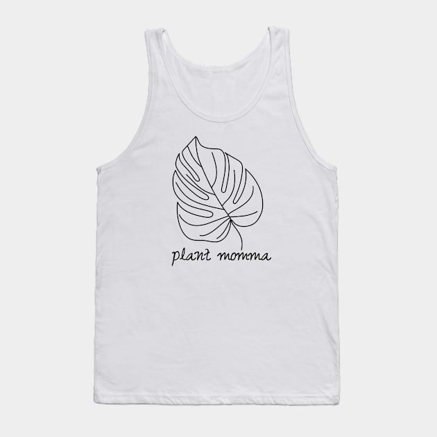 Indoor Plant Monstera Leaf Outdoors Nature Plant Momma Tank Top by capyfarta